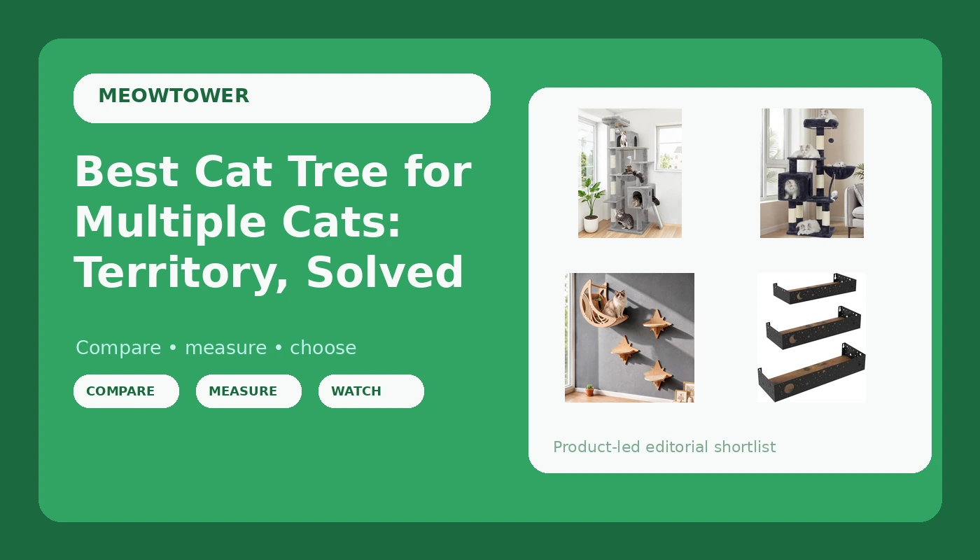 Best Cat Tree for Multiple Cats: Territory, Solved - MeowTower review with measurements and honest opinion