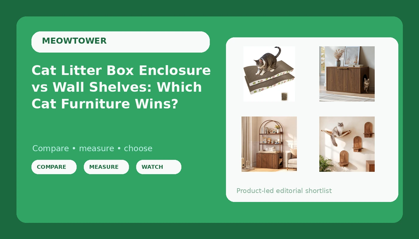 Cat Litter Box Enclosure vs Wall Shelves: Which Cat Furniture Wins?