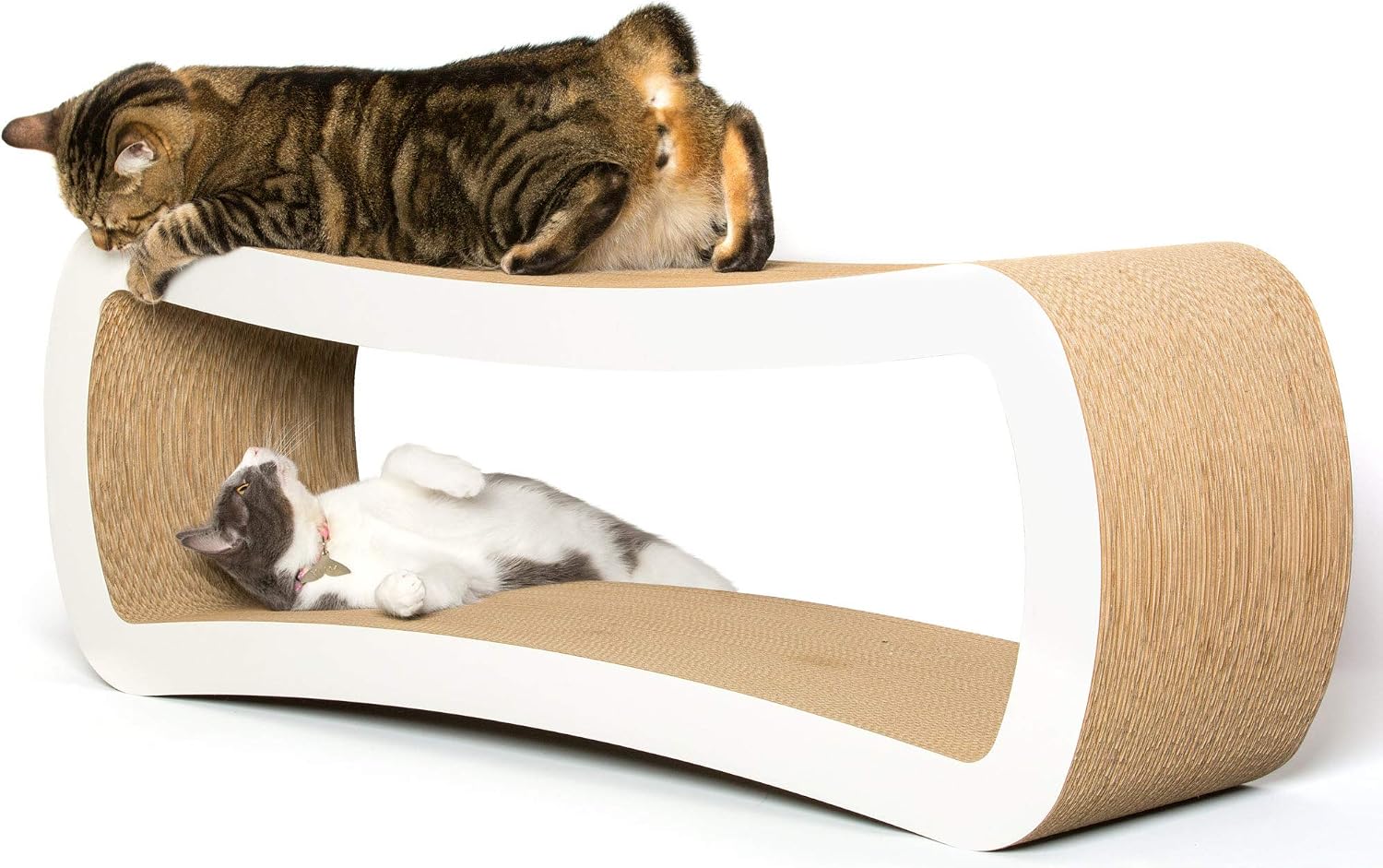 PetFusion Jumbo Cat Scratcher Lounge (99 x 28 x 36 cm, Cloud White)