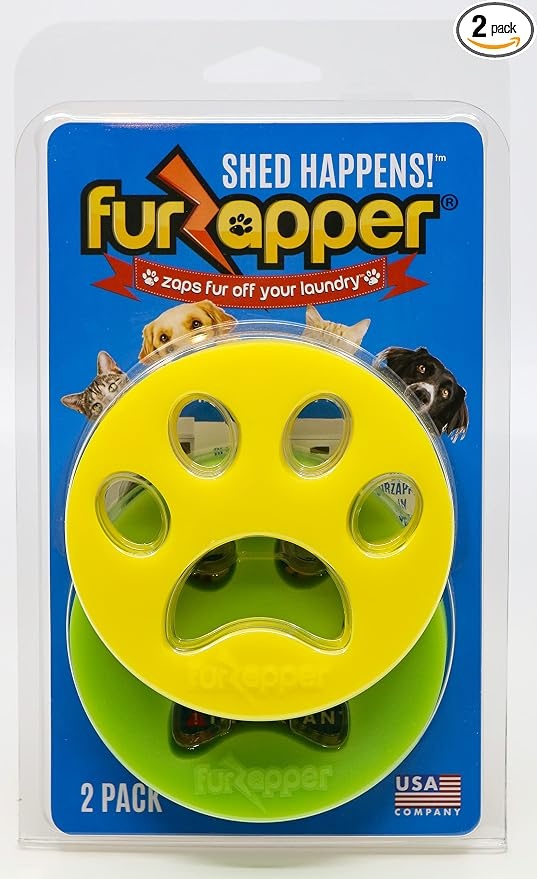 2 Pack FurZapper Pet Hair Remover for Laundry