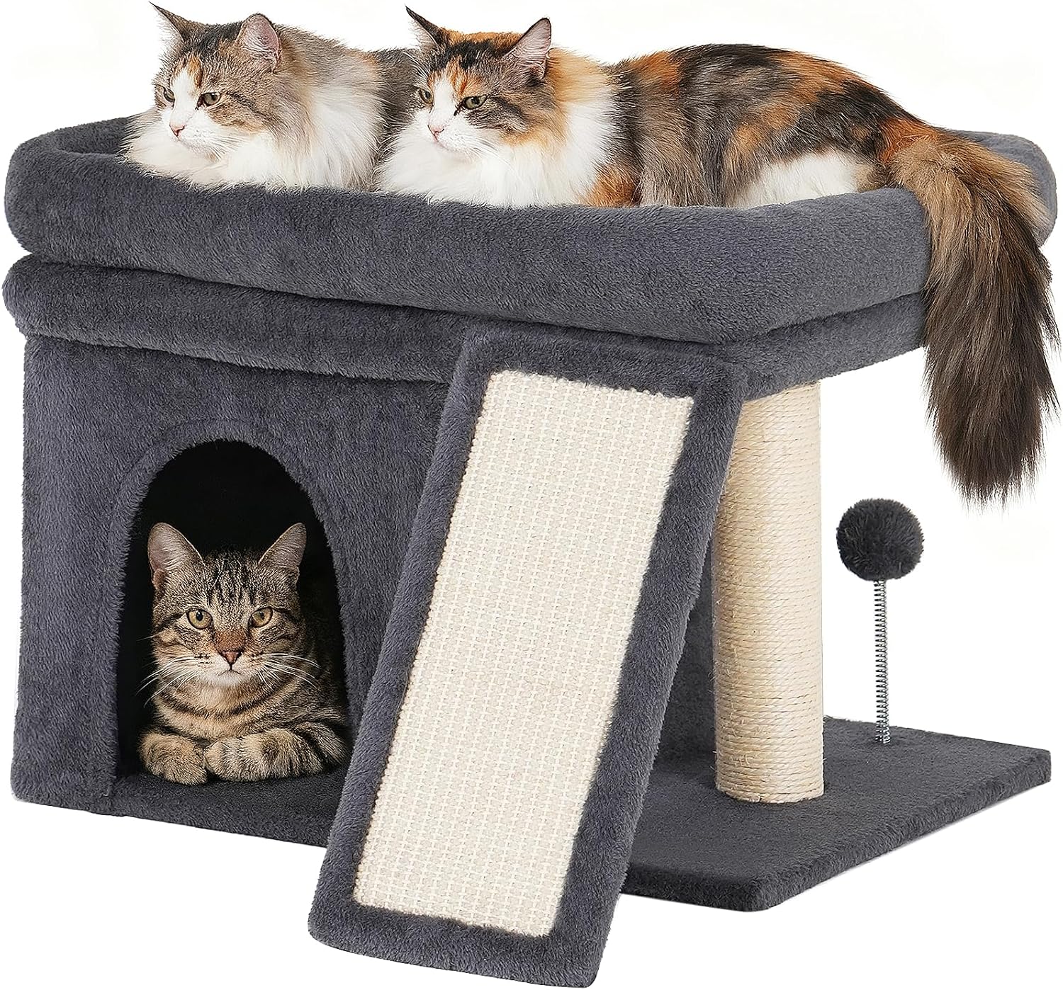 Aechonow Cat Tree for Large Cats, 20x16.5 Perch Bed for Adult Senior Cats