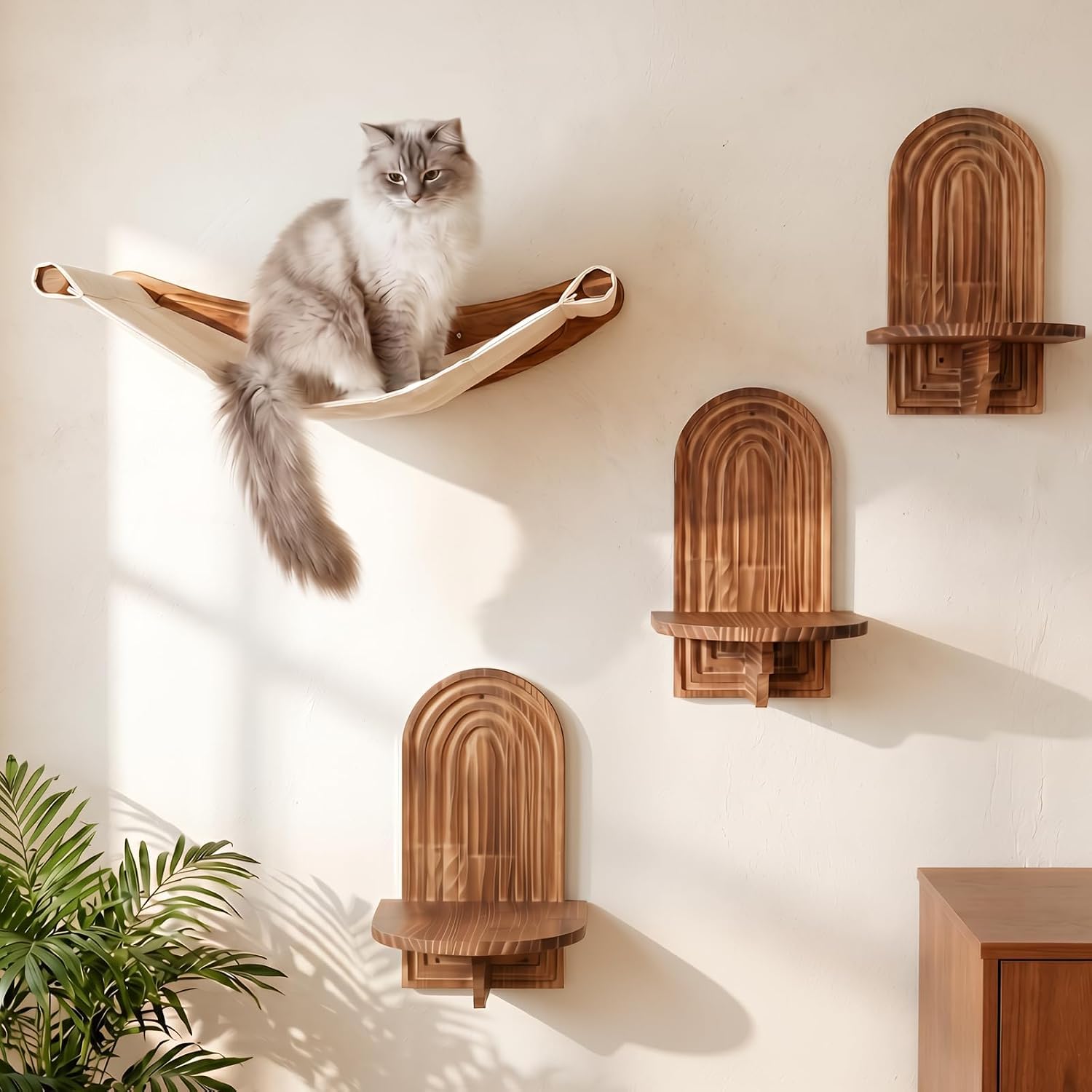 Cat Wall Shelves, Farmhouse Cat Wall Mounted Furniture